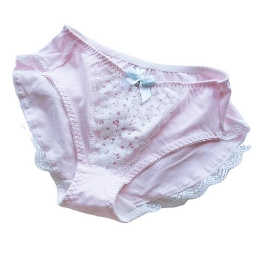 Foreign trade daily single cotton large size fat MM high waist lace women's underwear large size fat 200 pounds underwear
