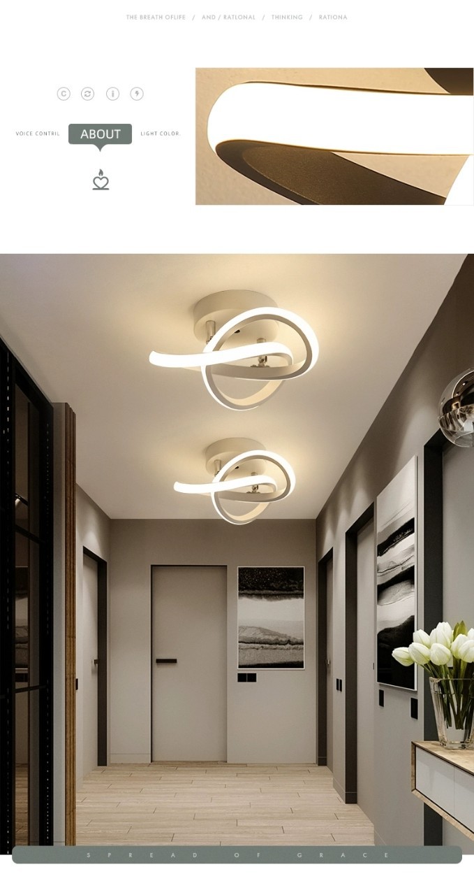 Corridor Aisle Lights Creative Net Red Modern Minimalist Cloakroom Entry Porch Entry Door Balcony Ceiling Lamps Wholesale