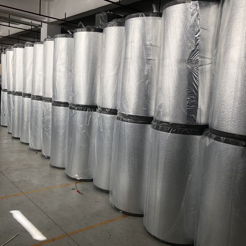 明佳工厂直供保温隔热EPE复合铝膜 珍珠棉覆膜加工PE棉单双面覆膜