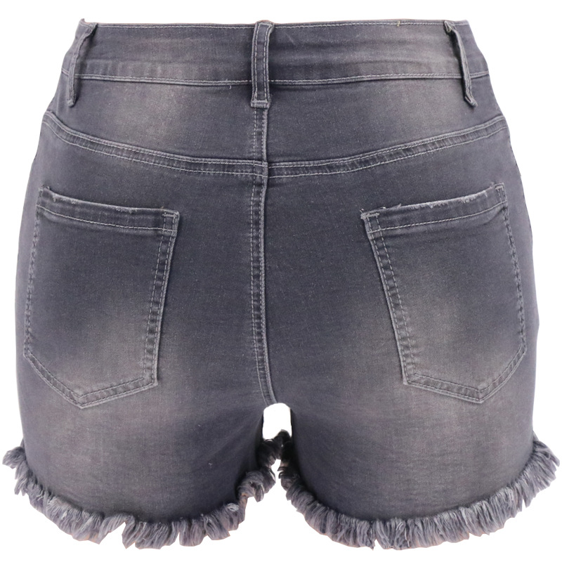 Ripped High Waist Women Denim Shorts - Shorts - Uniqistic.com