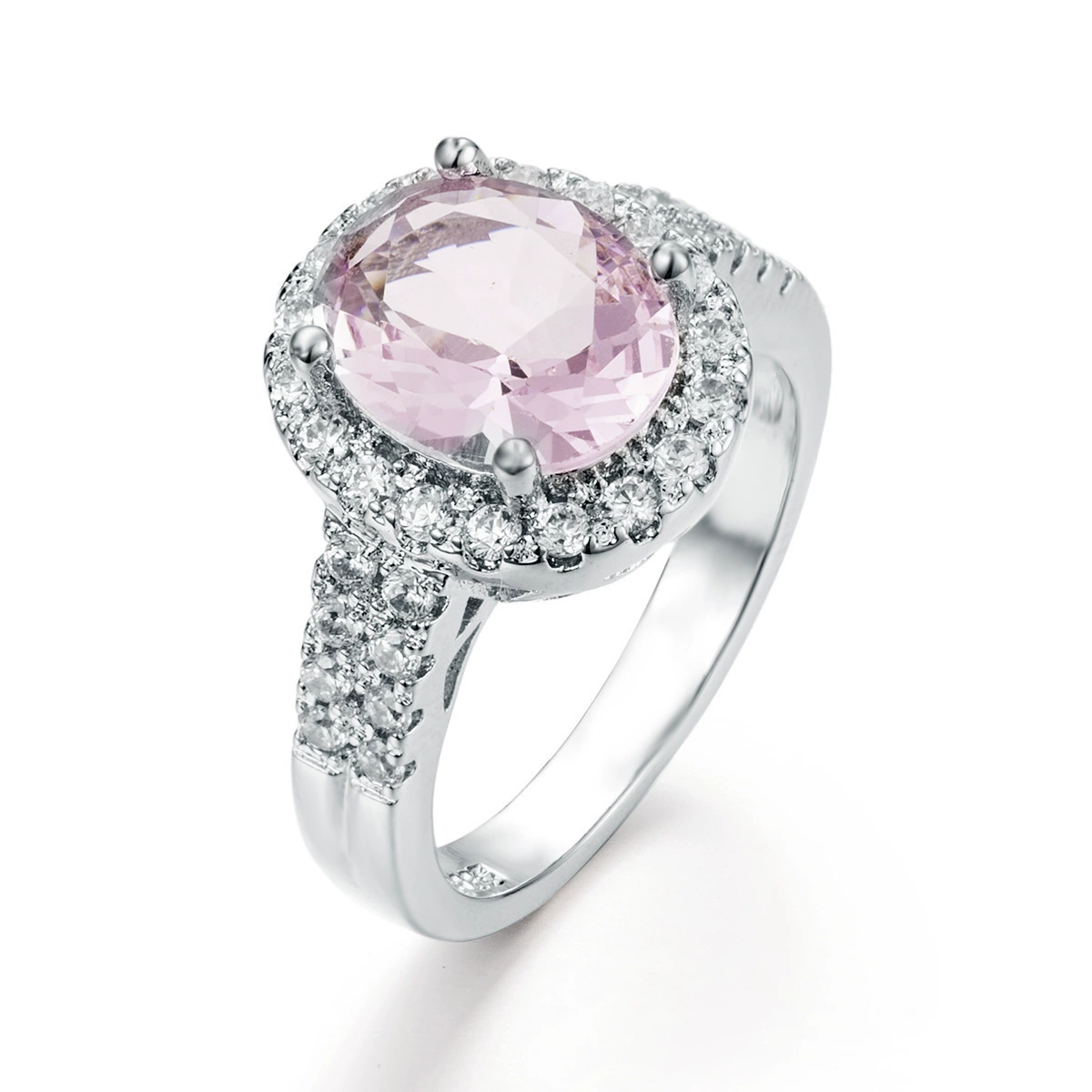 宝嘉利 Crystal, кольцо, фуксиевый цирконий, украшения, аксессуар, желание, европейский стиль