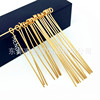 Golden beading needle stainless steel with beads, lights, switch key, wholesale, 0.8-1.0mm