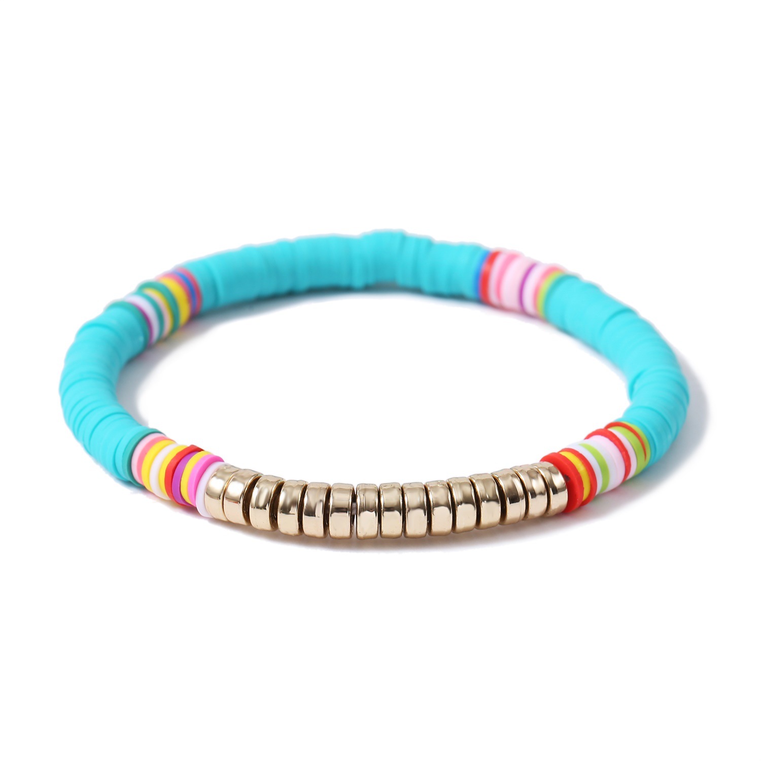 Bohemian Ethnic Style Beaded Multi-layer Rice Bead Mixed Color Elastic Bracelet display picture 7