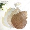 PVC leaves, empty coating meal cushions, leaf patterns PP Western table cushion leaf hot pad European -style home decoration