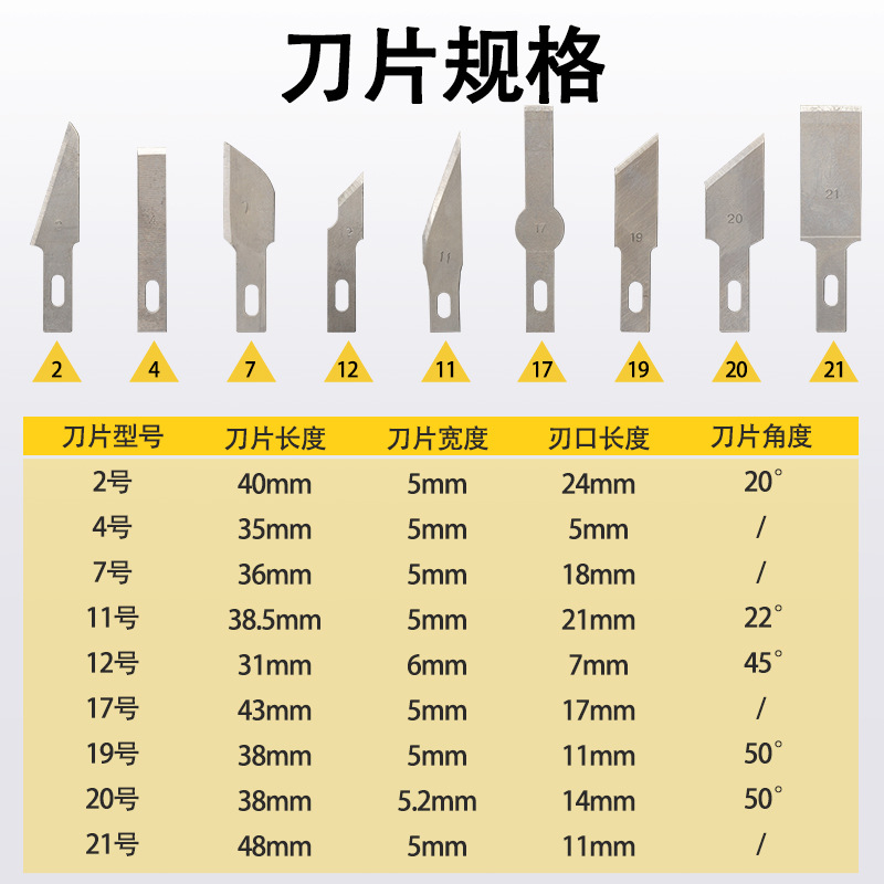 13件套雕刻刀剪纸雕花小刻刀工具套装手工制作美工刀模型工具刀片-阿里巴巴