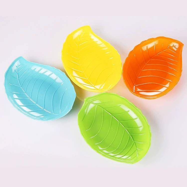 Creative leaf fruit plate leaf -shaped dry fruit disk plastic Spring Festival snacks candy Cold dish dish restaurant snack disk