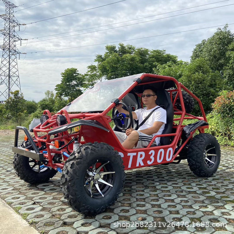 350Cc Kart Large Atv Four-Wheel Off-Road Motorcycle Utv Venue All-Terrain Farmer's Vehicle Steel Pipe Vehicle