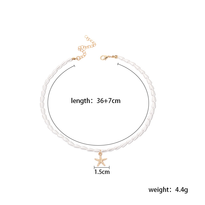4g Weight Necklace Classification Wedding, Travel Occasion Women'S Gender Fashion Style Fashion Pearl New Necklace For Women 无