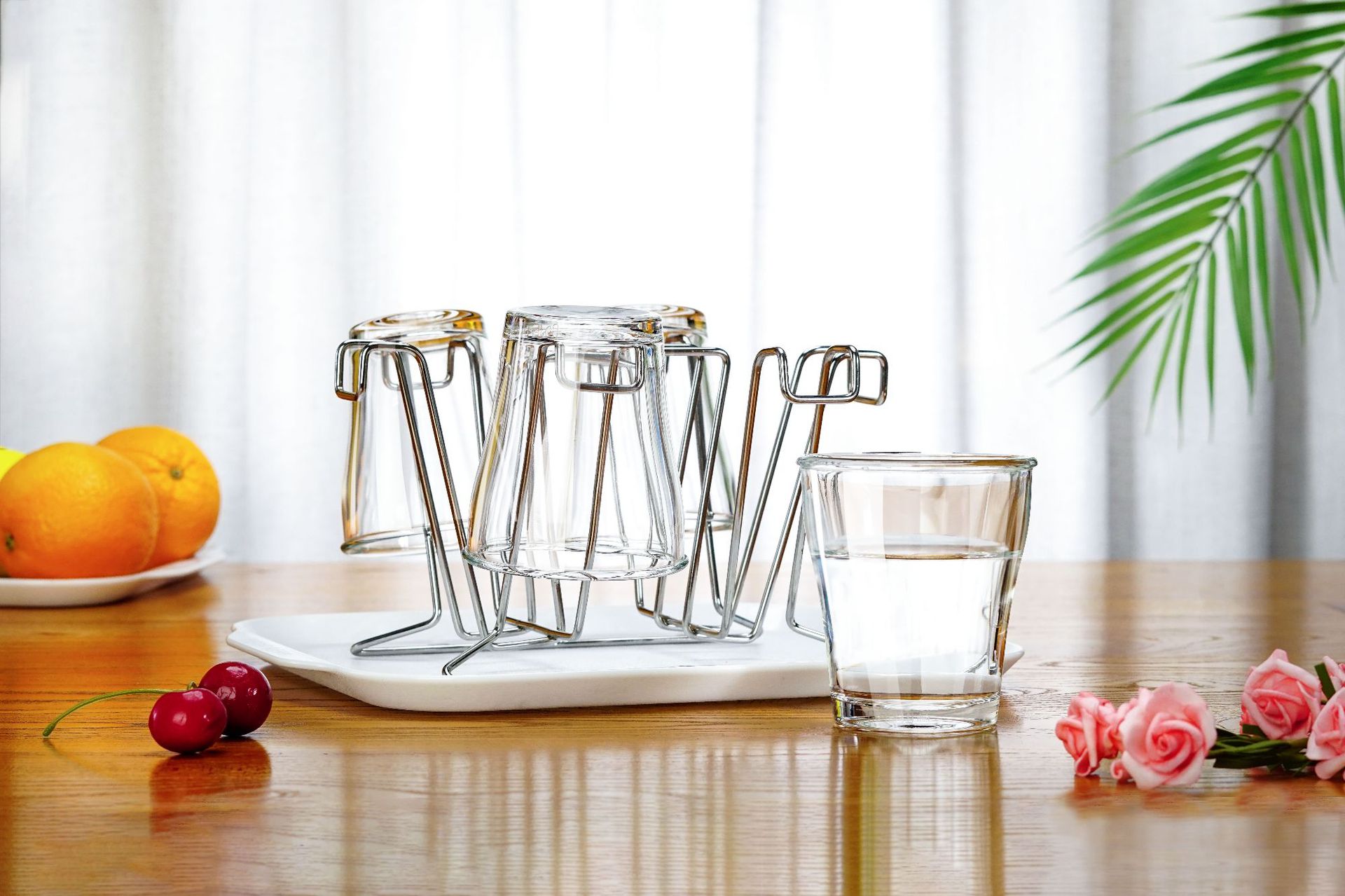 創意家居杯架304不鏽鋼玻璃杯架杯子瀝水架水杯酒杯收納架