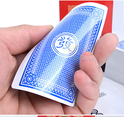 Mahjong playing cards poker paper mahjong playing cards travel mahjong silent soft mahjong free 2 dice