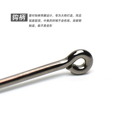 Guanfu Qianyou fish hook has barbed sea bream high carbon steel crooked mouth hook rock fishing triangle tooth hook tip sea fishing large object hook