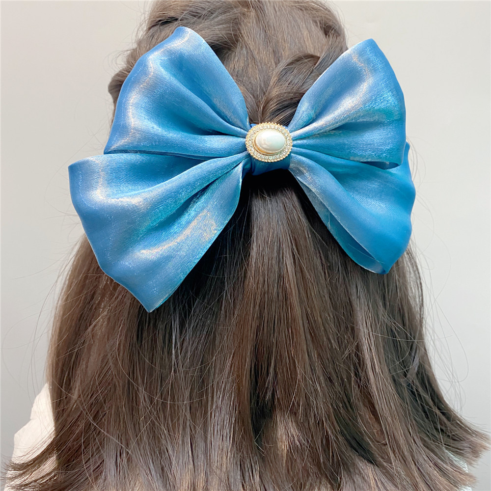 Trendy Fabric Large Double-layer Bow Hairpin display picture 15