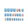 Short nail stickers for manicure, fake nails for nails, gradient, ready-made product