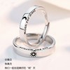 Fashionable one size brand ring, accessory with letters for beloved, Japanese and Korean, Korean style