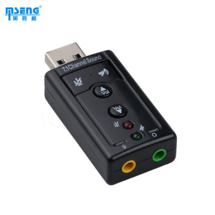 [Sound Card] Имитация питания 7.1USB Внешнее независимая звуковая карта компьютерная аксессуара моделирование звук автомобиль оптом