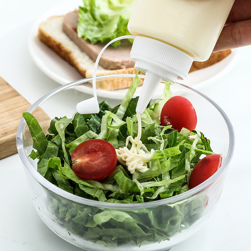 Plastic sauce bottle squeeze bottle oil bottle squeeze sauce pot squeeze sauce bottle jam ketchup salad sauce squeeze bottle condiment bottle