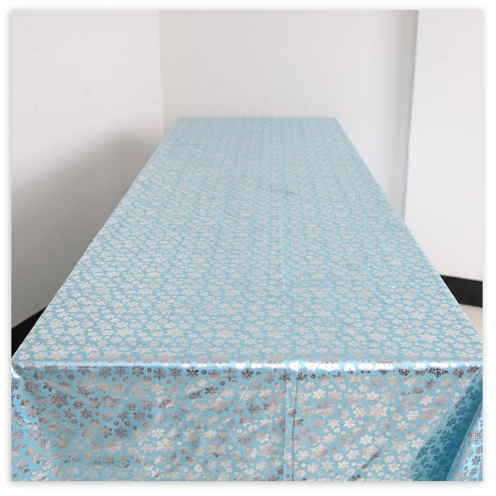 Christmas Decorative Tablecloth Dining Table Tablecloth Snowflake Coffee Table Cover Cloth Christmas Sanding Tablecloth_voghion.com
