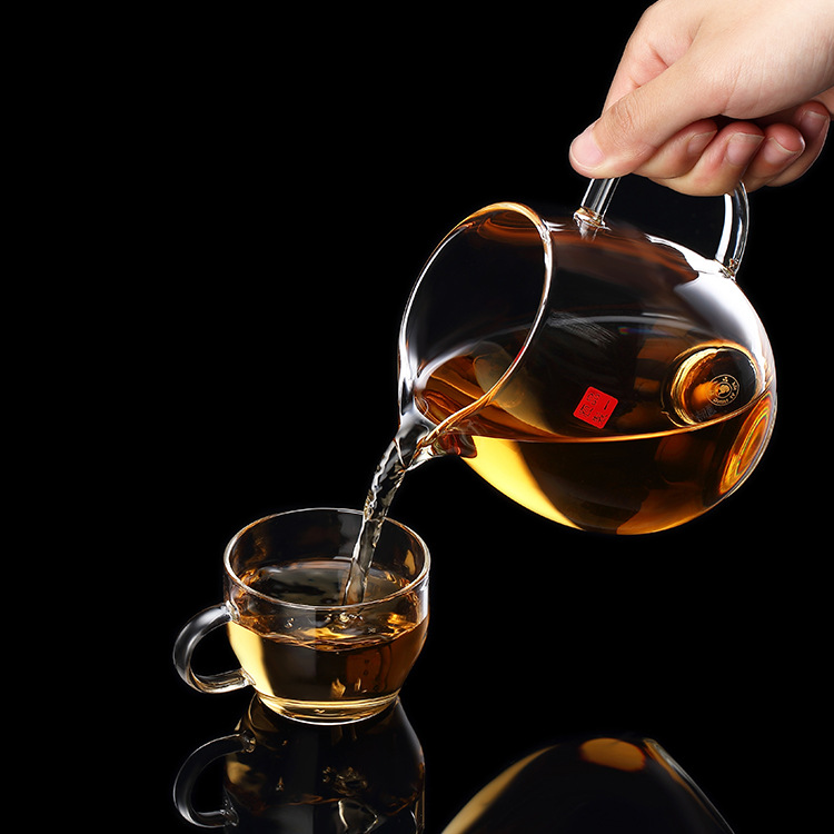 A constant thickening Heat Justice cup Glass tea Chahai Gentian Points tea Kungfu Online tea set wholesale On behalf of