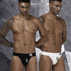 ORLVS Men's Underwear Thong Sexy Dual Thong Cotton Sweatproof Gay Erotic Underwear Men OR213