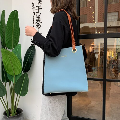 Cross-border wholesale  new Korean style trendy simple tote women's bag casual shoulder bag large capacity hand-held women's bag