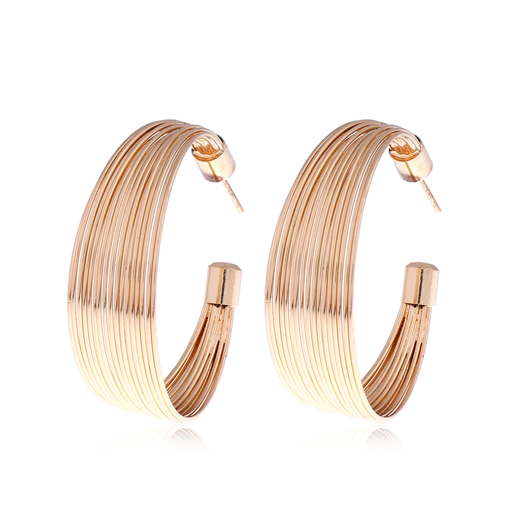 Alloy Material Basic Classic Style Solid Color Alloy Wholesale Rings Earrings Necklace