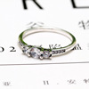 招莱缘 Fashionable fresh ring, silver 925 sample, European style