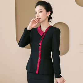 酒店客房工作服女秋季长袖定制物业阿姨保洁服服务员餐厅餐饮套装