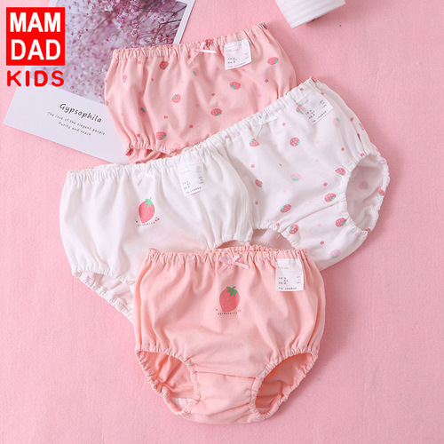 Children's underwear for baby girls 2-15 years old, sweat-absorbent Category A underwear, large and medium-sized children's briefs, pantyhose, factory direct sales