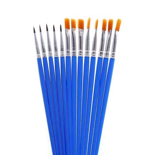 Kindergarten painting brushes children's acrylic painting brush pointed brush watercolor gouache flat brush