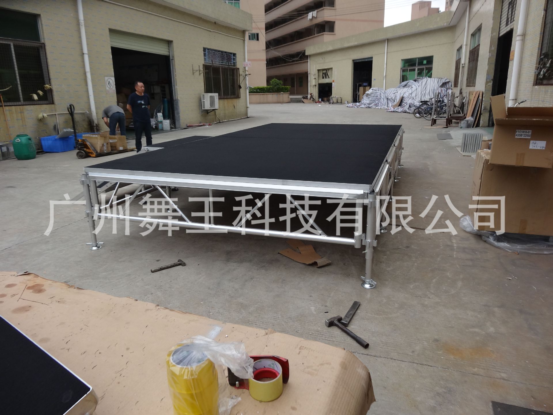潍坊外贸专供多层夹板2.44米婚庆活动舞台护栏扶手雷亚铝合金舞台-阿里巴巴