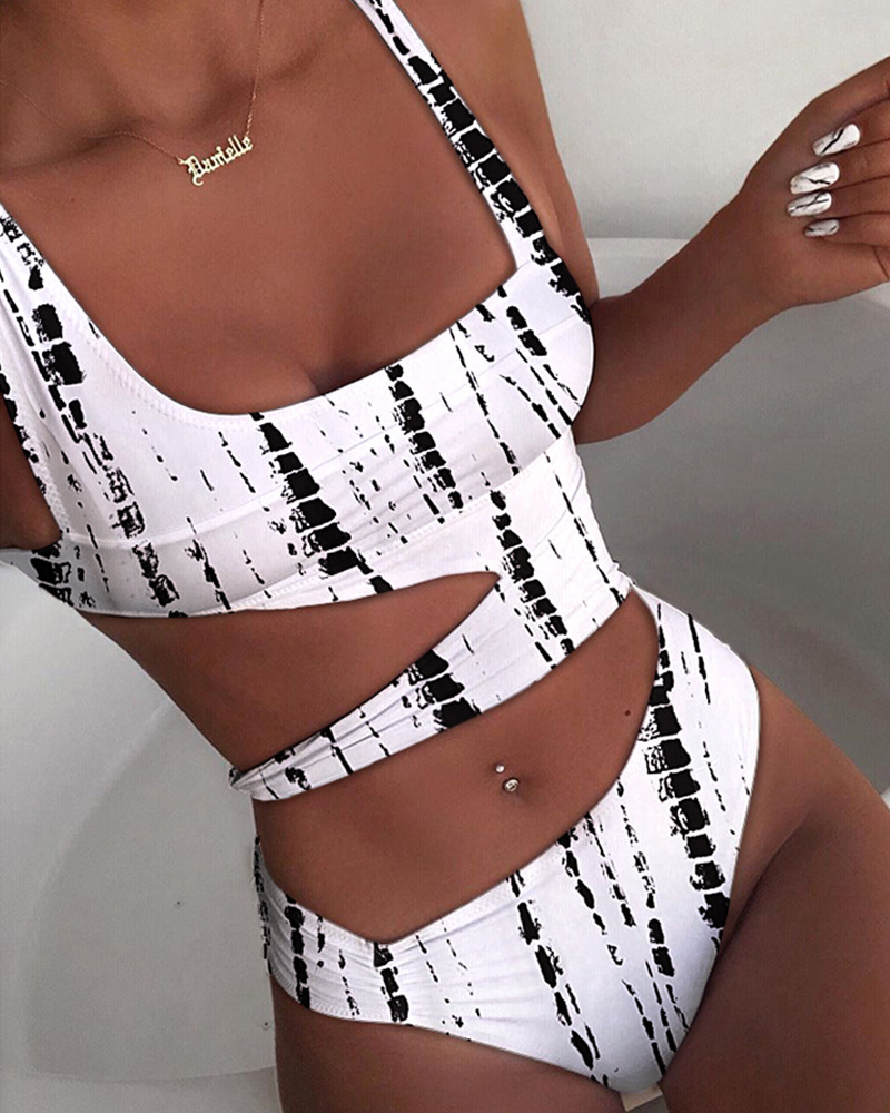 Sexy Damen Bikini Einteiler Figurbetont In Einfarbigem Design_voghion.com