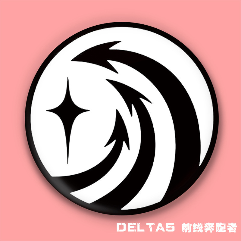 Insignia de la barra de La Fundación SCP ALPHA Red mano derecha Mobile Task Force corredor delantero personalidad anime insignia