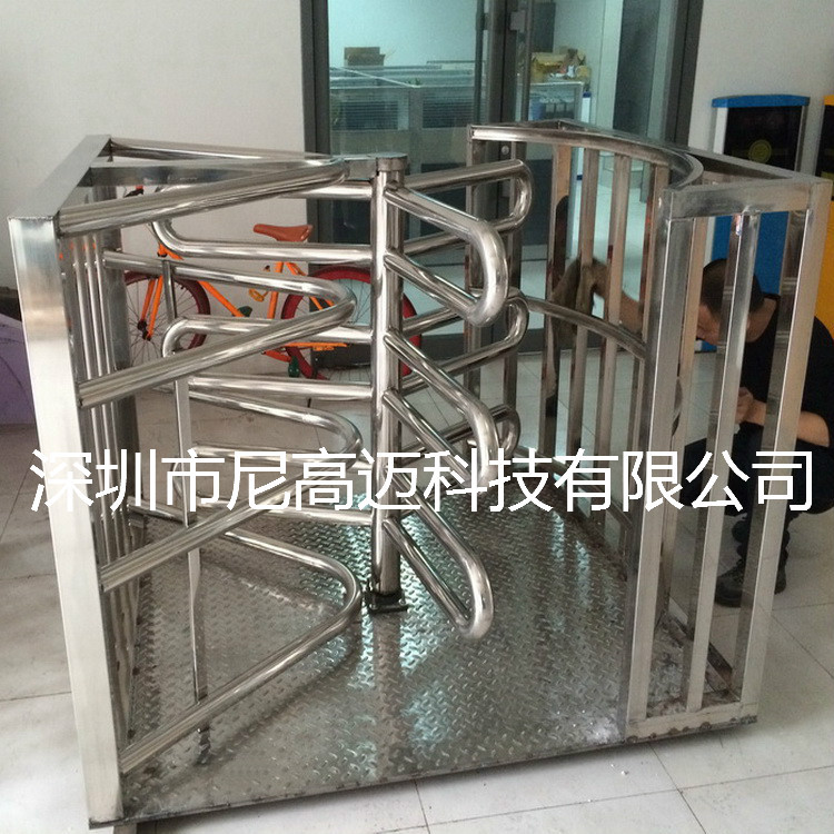 火车站出入口控制单向转闸 手推单向转动滚闸 通道控制单向转闸