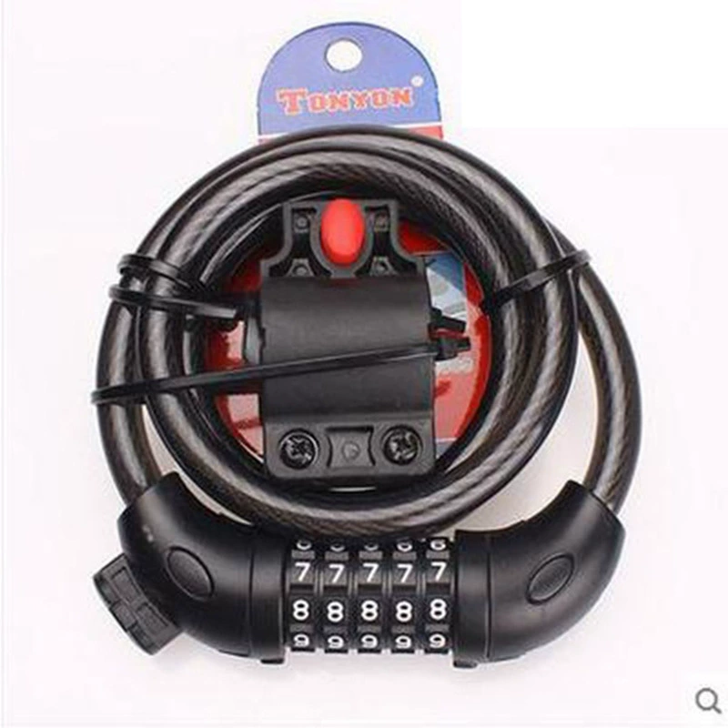 Велосипедное оборудование оригинальные товары Универсальный пятизначный замок с паролем TY566TONYON велосипедный проволочный замок с паролем