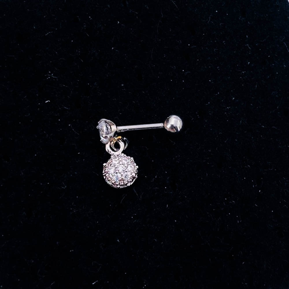 1 Piece Quantity Daily Occasion Stainless Steel Material Star Pattern Women'S Gender Elegant Style Stainless Steel Zircon Star Waterproof Non Tarnish Surgical Steel Elegant Ear Studs For Women'S