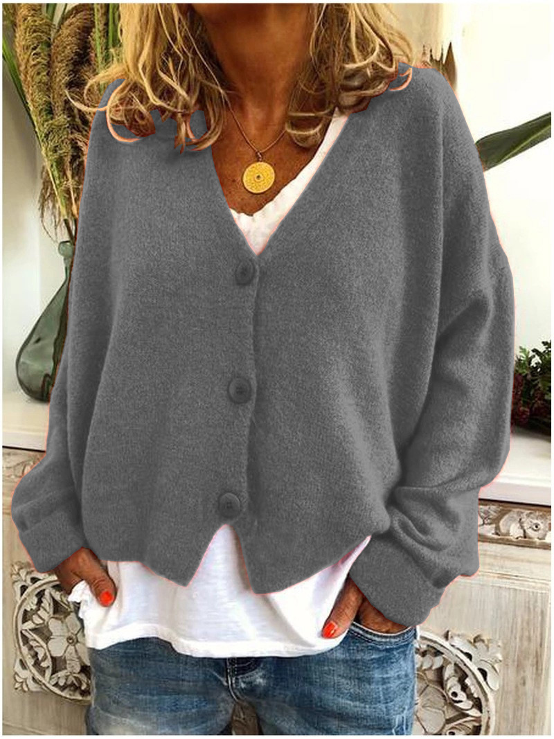 Women's Knitwear Long Sleeve Sweaters & Cardigans Rib-knit Casual Solid Color display picture 6