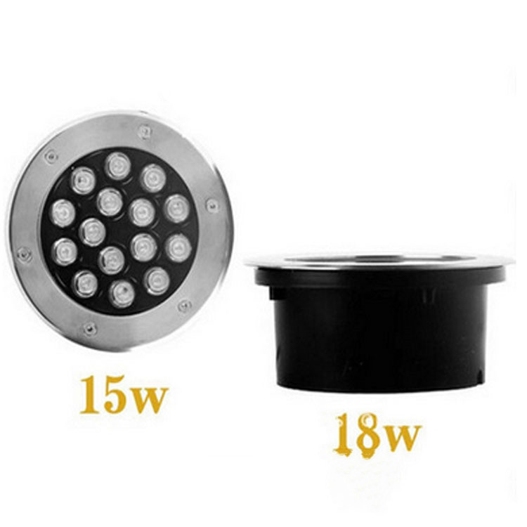 led地埋燈15W18W21W24W36W埋地燈戶外廣場射燈公園防水圓形草坪燈