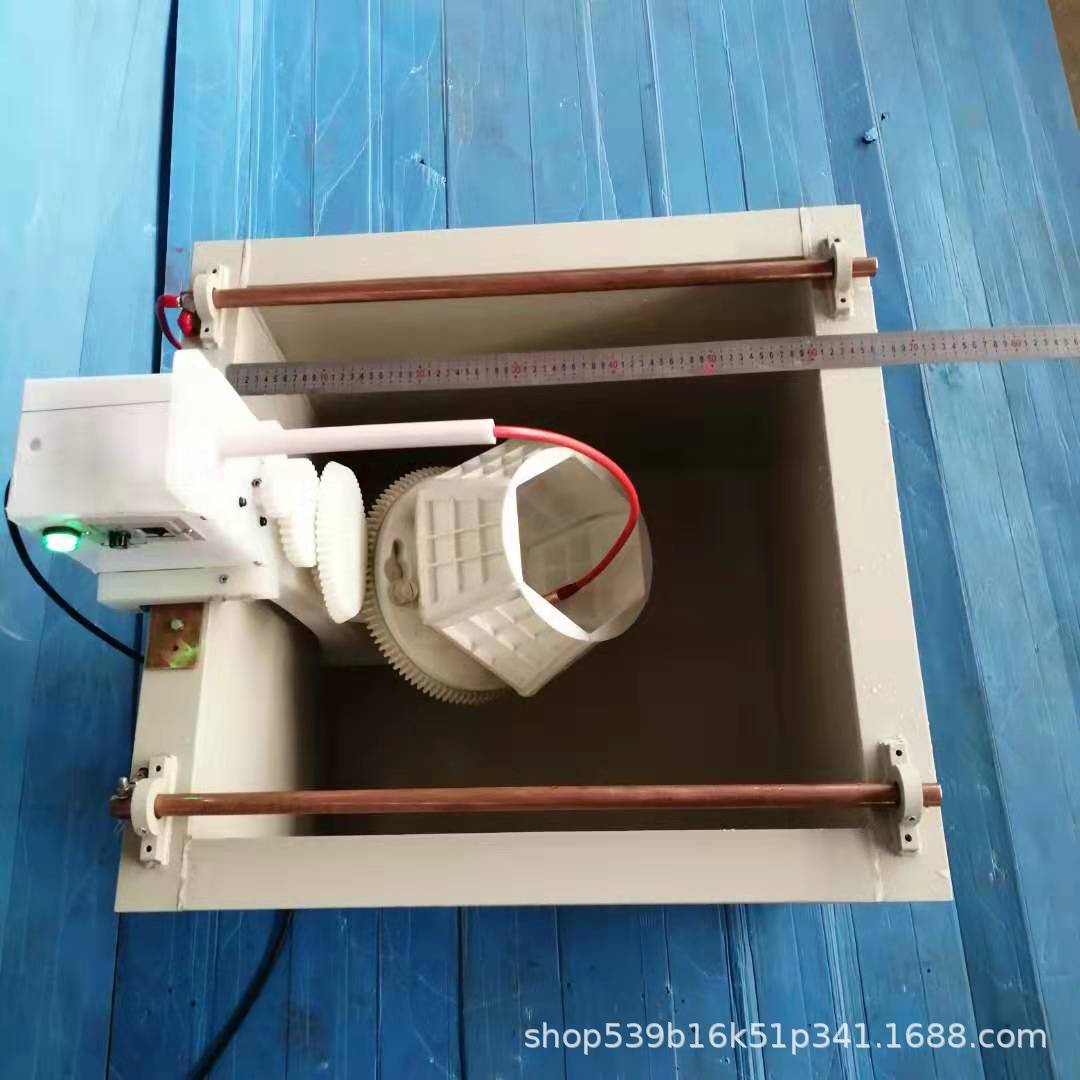 PP耐酸碱斜跨敞口无盖式微孔六角鼓形电镀化镀清洗酸洗网篮滚镀机