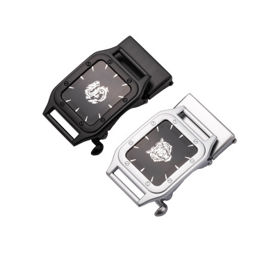 No teeth Automatic deduction Belt buckle 3.5 alloy Card slot Waistband head Waist belt Clip canvas Belt buckle