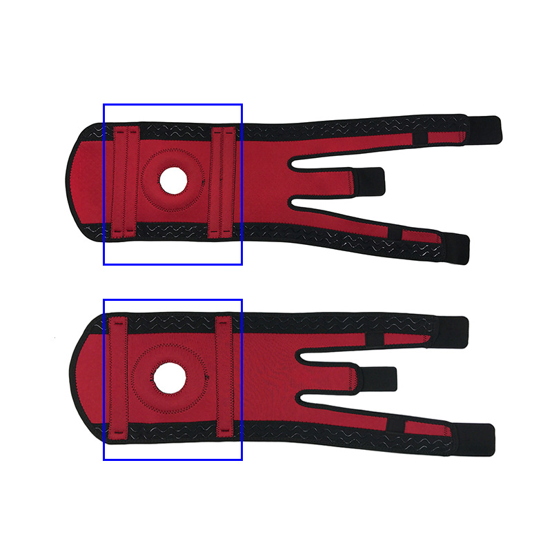 Rodillera abierta silicona antideslizante transpirable primavera barra de apoyo protección baloncesto tenis Montañismo