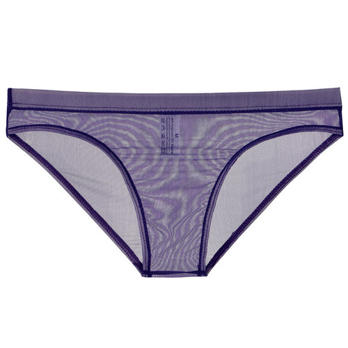 Junye Men's Nude Transparent Underwear Thin Mesh Bagless Tight Briefs Sexy Breathable Trendy Young Men