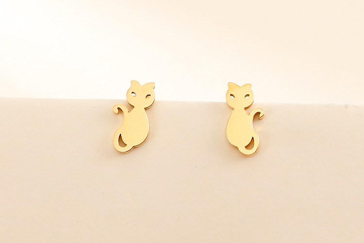 Stall Goods Live Supply Stainless Steel Cute Pet Kitty Necklace Female Fashion Creative Cat Ornament