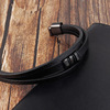 Men's accessory, woven bracelet stainless steel, wholesale