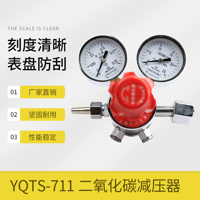 二氧化碳减压器 YQTS-7110.25*25MPa 天川牌 双级式减压器 减压阀
