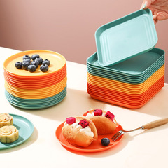 Bonespitter Tray Household Plastic Nordic Style Bone Spit Plate Fish Bone Garbage Small Dish Dried Fruit Snacks Cakes Fruits Plate