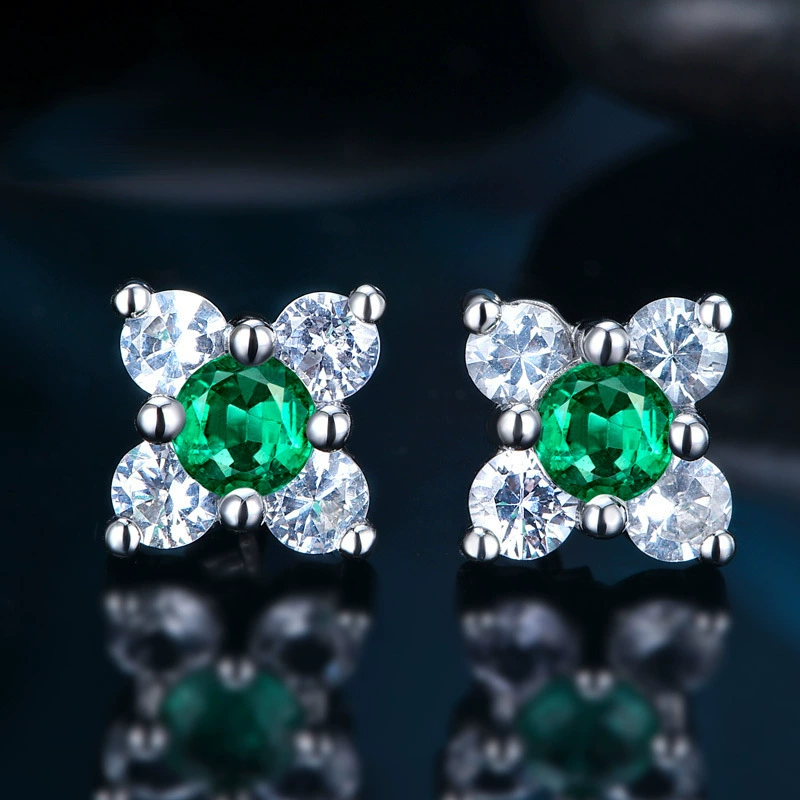 臻荣 Zirconium, серьги, Aliexpress, цветы, европейский стиль