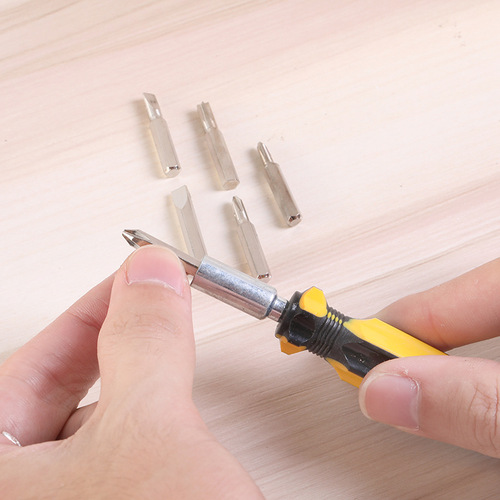 6-in-1 screwdriver, 4-inch manual small screwdriver, multi-function screwdriver, manufacturer source 2 yuan store