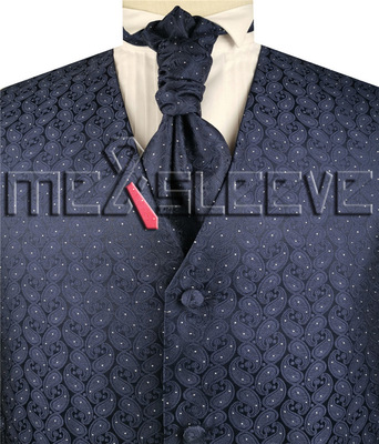 Europe and America Foreign trade waistcoat Black and blue Bandanna  Work clothes middle age outdoors vest Men's suit Vest Customized logo