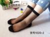 Autumn socks, glossy ultra thin crystal, Korean style, mid-length, plus size