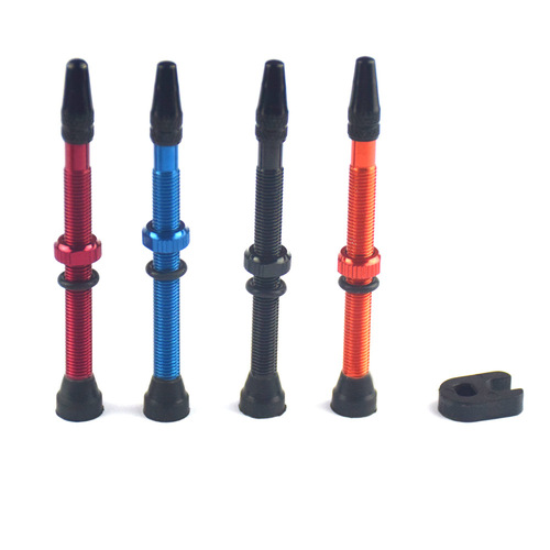 Bicycle tubeless valve, colorful French vacuum valve, aluminum alloy tire valve core